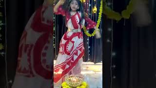 Dhaker Tale dance  Durga Puja Dance  Durga Puja song shorts trending [upl. by Ynnor]