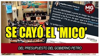 ATENCIÓN 🔴 Se cayó el ‘mico’ del presupuesto del Gobierno Petro [upl. by Cassondra26]