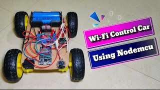 How to Make a 🤔 Wifi Control  car 🚗 for using Nodemcu esp8266 Module  amp Rechargeable 🔋 [upl. by Ibib679]