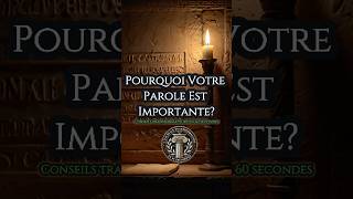 POURQUOI Votre PAROLI Est Importante Stoïcisme [upl. by Thor223]