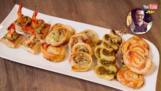 5 RECETTES DE FEUILLETÉS APÉRITIFS  APERO DE NOEL [upl. by Gratia969]