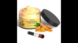 Turmeric Clay Facial Mask with Kaolin Clay for Skin Care [upl. by Ellenwad532]