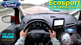 2022 Ford Ecosport 10 EcoBoost 140 PS TOP SPEED AUTOBAHN DRIVE POV [upl. by Memberg899]