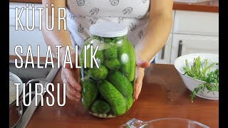 Fermente Salatalık Turşusu  probiyotik ve çok sağlıklı  Canandan Tarifler [upl. by Fish937]