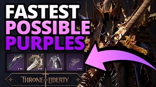 How to get PURPLE gear FAST and EARLY Methods  Throne and Liberty [upl. by Ydissahc]