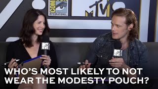 OUTLANDERs Sam Heughan amp Caitriona Balfe play quotMost Likely Toquot [upl. by Eikin493]