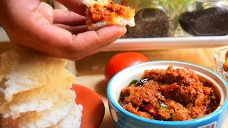 Tangy Tomato Chutney for idli dosai rice  இட்லி தோசைக்கு தொட்டுக்க புளிப்பான தக்காளி சட்னி [upl. by Bernadene692]