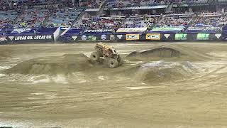 Monster Jam Jacksonville 2024 MaxD freestyle [upl. by Johnathan]