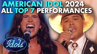 ALL AMERICAN IDOL TOP 7 PERFORMANCES 2024  Idols Global [upl. by Mitzl]