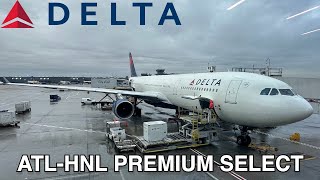 Trip Report Delta Air Lines Airbus A330300 Atlanta ATL  Honolulu HNL Delta Premium Select [upl. by Aicxela]