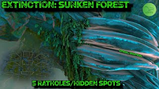 5 Of The BEST Larger Base Locations On Extinction In The Sunken Forest 2021  Ark Survival Evolved [upl. by Sherlocke]