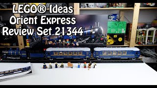 Review LEGO Orient Express Ideas Set 21344 [upl. by Snook]