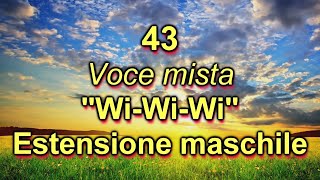 43  VOCE MISTA  quotWiWiWiquot  Estensione maschile  CANTO PER TUTTI [upl. by Elbart350]