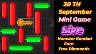 Hamster kombat mini Game Today 30 September  Puzzle game Solved  Hamster kombat Live [upl. by Stav87]