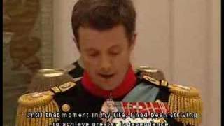 Frederik of Denmarks Wedding Speech [upl. by Philander]