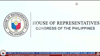 LIVE COMMITTEE ON APPROPRIATIONS  BUDGET BRIEFINGHEARINGS OF THE FY 2025 PROPOSED BUDGET OVP [upl. by West]