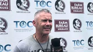 Mike Norvell underwhelmed by offensive performance on Wednesday [upl. by Jolie132]