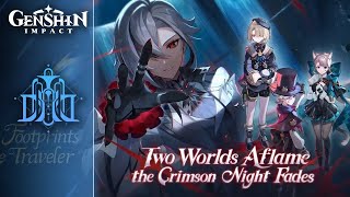 Version 46 Trailer OST — Two Worlds Aflame the Crimson Night Fades  Genshin Impact [upl. by Eikcir193]