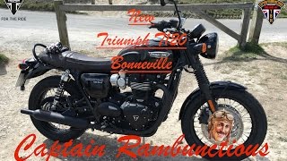 The New Bonneville T120 Black  Ride amp Review [upl. by Oretna]