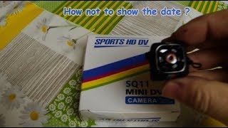 SQ11 HD Mini Camera  not to show the date [upl. by Yesak657]