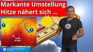 Markante Wetterumstellung  Hitze aus Südeuropa nähert sich nächste Woche [upl. by Philana]