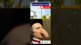 world largest nose map googleearth ss mystery shortsfeeds shorts scary weirdcreepy viral [upl. by Olrac678]