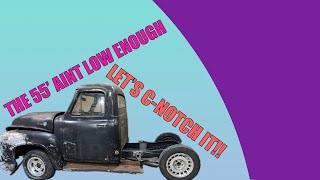 55’ ford f100 gets a cnotch and a panhard bar [upl. by Hailey]