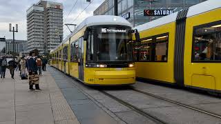 🇩🇪 Berlin Trams  BVG Bombardier Flexity Berlin GT8 ZR Tram 2024 [upl. by Ioved923]