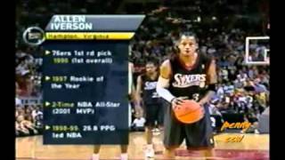 Allen Iverson 41pts vs Tim Hardaway Alonzo Mourning Heat NBA 0001 MVP [upl. by Airdnna]