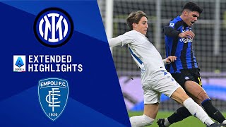 Inter Milan vs Empoli Extended Highlights  Serie A  CBS Sports Golazo [upl. by Tacklind99]