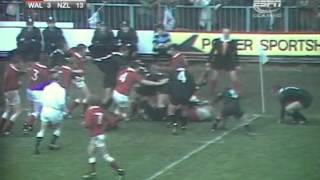 1972 Rugby Union Test Match Wales vs New Zealand All Blacks highlights [upl. by Steffin907]