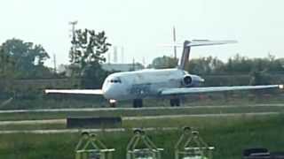 Allegiant Air McDonnell Douglas MD80 Takeoff from GaryChicago International Airport [upl. by Ahsaetan]