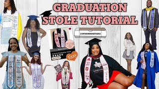 Custom Graduation Stole Tutorial From an Etsy Bestseller 💕 Cricut Tutorial ✂️ [upl. by Atse]