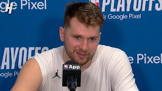 Luka Doncic talks kyrie amp Game 5 Win vs Clippers Postgame Interview [upl. by Dew]