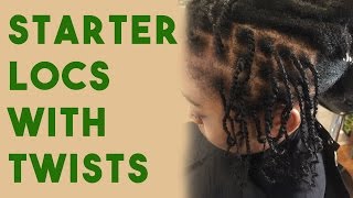 STARTER LOCS WITH TWISTS  WHAT TO EXPECT AFTER RETWIST [upl. by Hecker371]