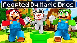 Adopted By MARIO and LUIGI In Minecraft [upl. by Caines826]