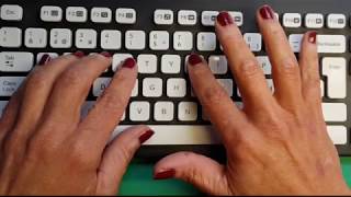 Dactylographie  Frappe à laveugle sur un clavier AZERTY méthode [upl. by Ylaek]