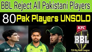 BBL Rejects all Pakistani Players  All Player Unsold in Big Bash League  bbl cricketnews [upl. by Binny]