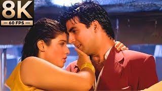 8K Remastered  Tip Tip Barsa Paani  Raveena Tandon Akshay Kumar  Mohra [upl. by Elianora]