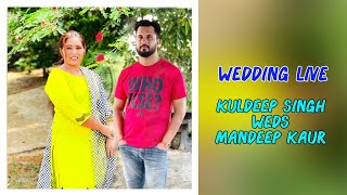 Kuldeep Singh Weds Mandeep Kaur  Wedding Live  28092023 [upl. by Juanita]