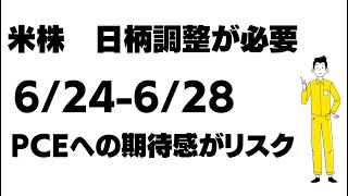 米株 日柄調整 2024年6月24日−6月28日の相場見通し [upl. by Enenaej665]