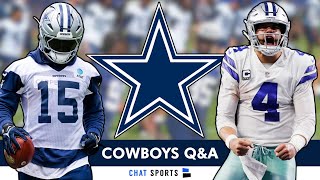 Cowboys Rumors Mailbag Dak Prescott Contract Ezekiel Elliott’s Role amp Micah Parsons Expectations [upl. by Mallory181]