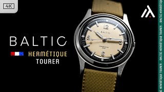 BALTIC  Diseños Retro que Enamoran Hermetique Tourer Beige  Reloj de campo automático [upl. by Annait]