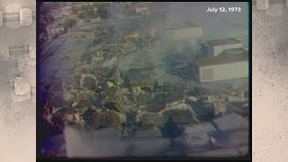 Vintage KSDK Records Center fire of 1973 [upl. by Hamirak68]