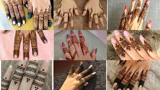 simple finger mehndi design  mehndi design finger 2024 finger mehndi designs [upl. by Mundy]