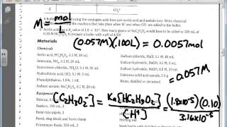 Preparation and Properties of Buffer Solutions Lab Explanation [upl. by Artek446]