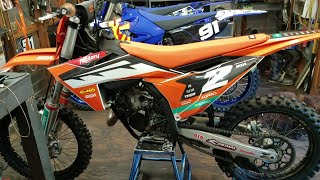 111 KTM 125SX Top End Rebuild 20232025 New piston Same for Gas Gas amp Husqvarna TC125 MC125 [upl. by Vashtee]