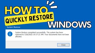 How to Quickly Restore Windows 10 to Previous Date  Hobi IT [upl. by Ayidan]