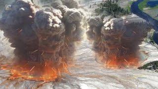 Horrible Today Second explosion Yellowstone Giant Geyser threatens lives visitors in National Park [upl. by Elraet]