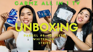 Unboxing Parcel 8 3D Teeth Whitening Strips [upl. by Tomkins]